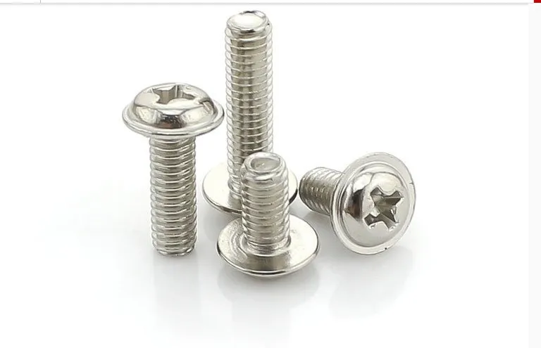 

M1.4*3 M2*3-12 M2.5*4-12 M3 M4 plating nickle carbon steel phillips pan head round head washer small screws 576