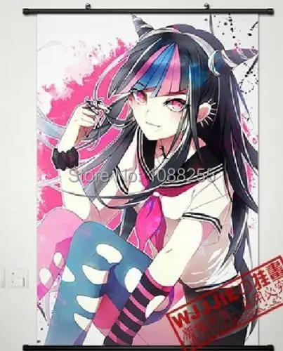 Домашний декор аниме Danganronpa Dangan Ronpa Ibuki Mioda плакат настенный прокрутка Новый|wall