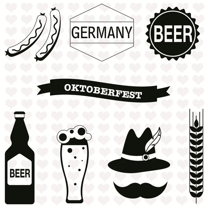 Марка Eastshape The Munich Oktoberfest для пивного фестиваля 14*14 см прозрачные марки