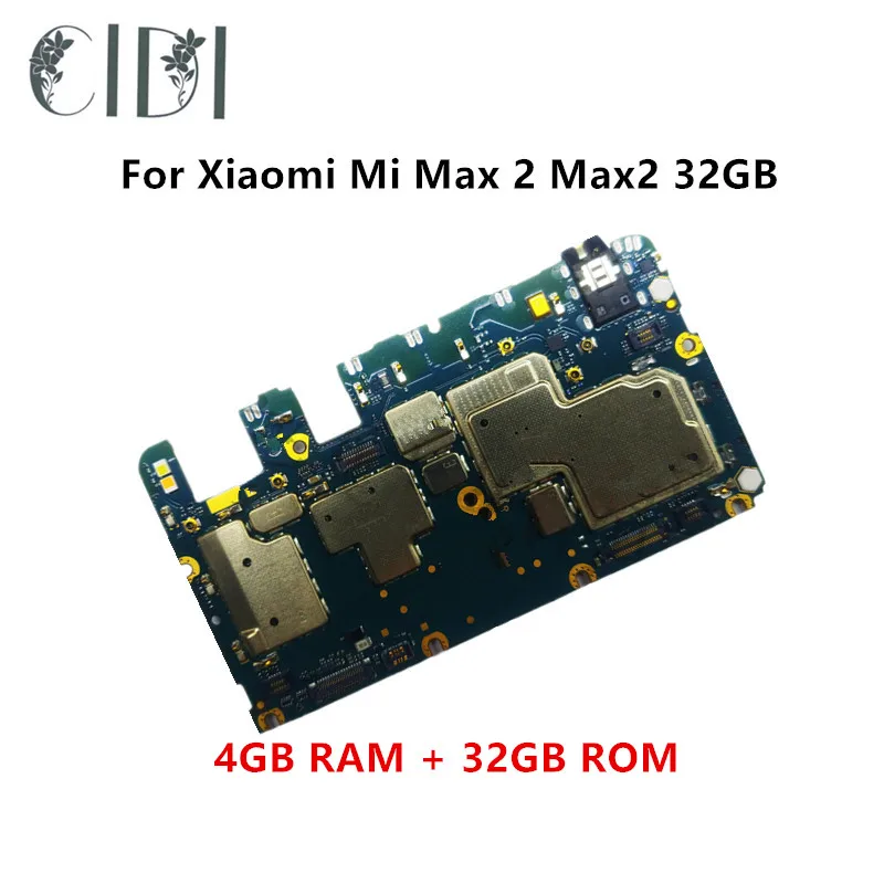 

Full Working Unlocked For Xiaomi Mi Max 2 Max2 32GB Motherboard Logic Mother Circuit Board