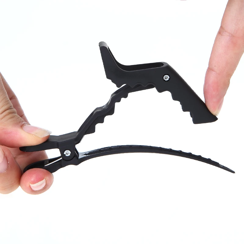 6 шт. парикмахерские шпильки зажимы для волос матовая секция черная пластиковая