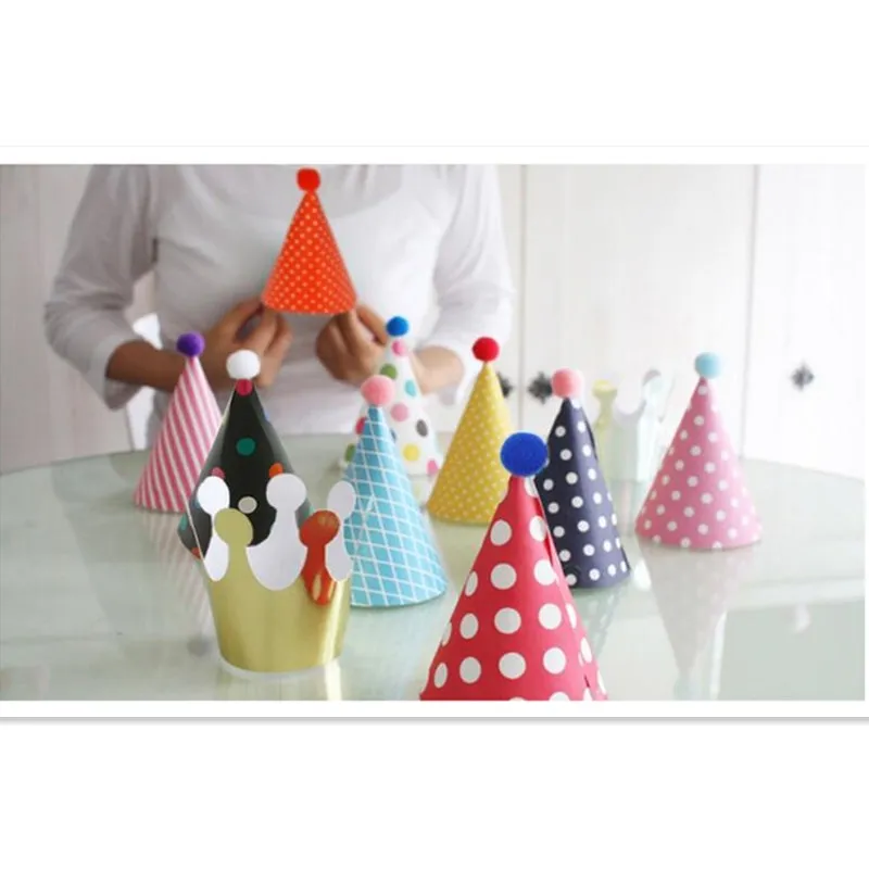 11 шт./лот шляпа для вечеринки в честь Дня Рождения DIY Милая корона детского душа