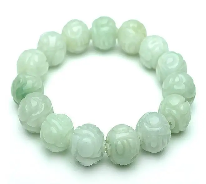 Бусины из натурального нефрита браслет для мужчин и женщин бусины бирманского с