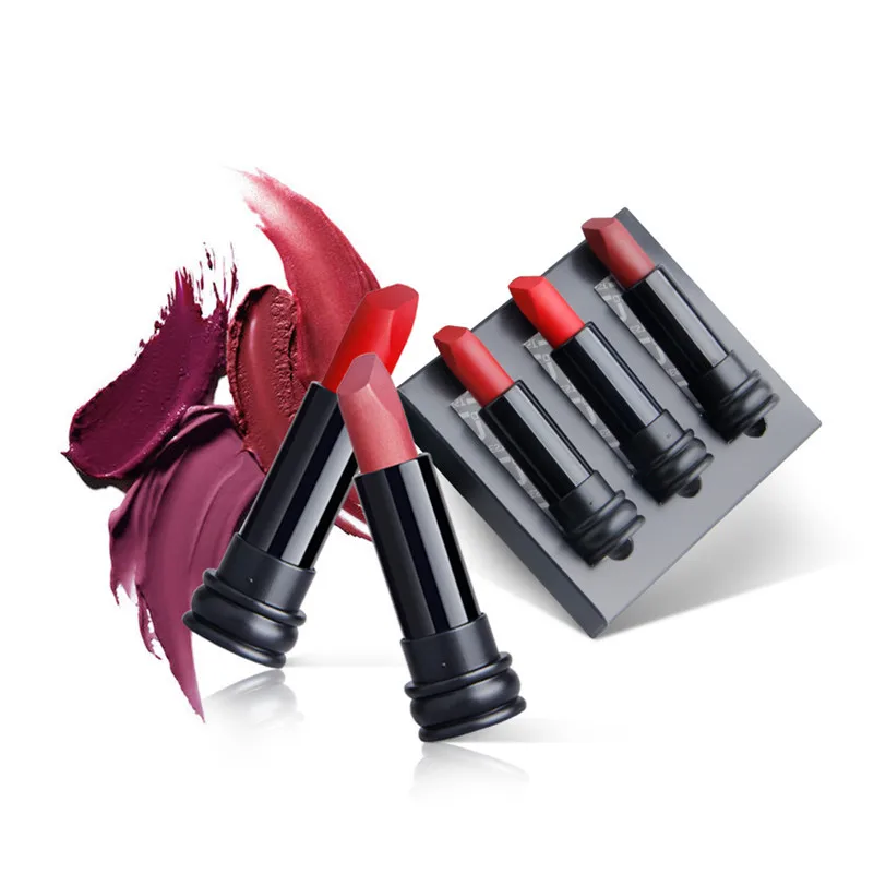 3 цвета/брендовый комплект помада матовая Водонепроницаемая увлажнение губ