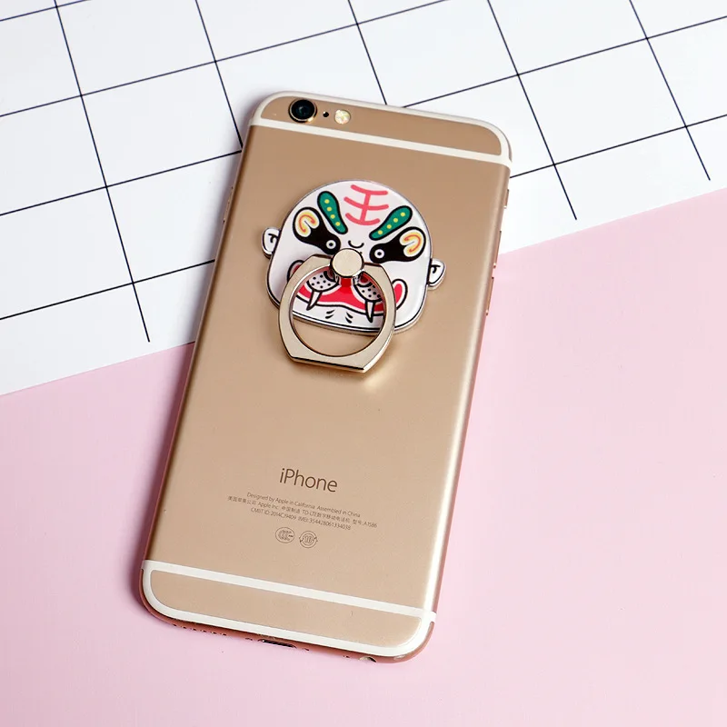 Пекинская опера маска смартфон палец ручка кольцо для Xiaomi Iphone подставка сотового
