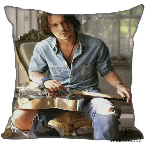 Pillowcase Для наращивания с лучшими продажами от Джонни Деппом(3) Наволочка на подушку, спальня дома квадратная Наволочка на молнии(с одной стороны)#190404-01-107 - Цвет: Pillowcase
