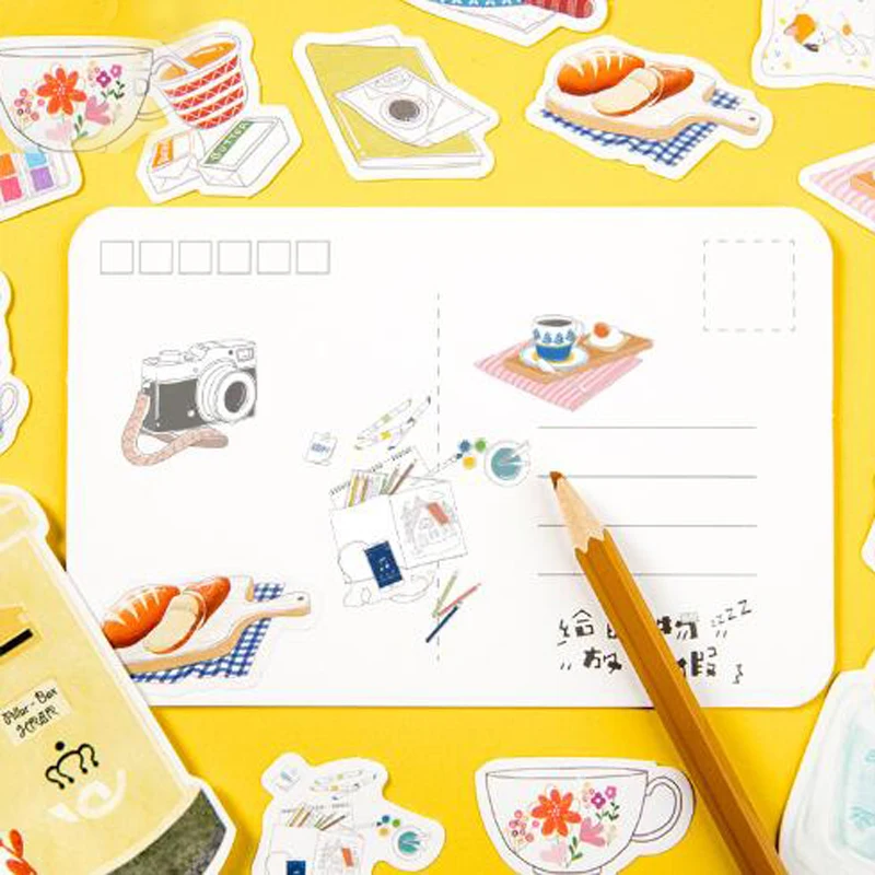 45 шт./кор. руку учетную запись жизни этикетка наклейки Декоративные Канцелярские