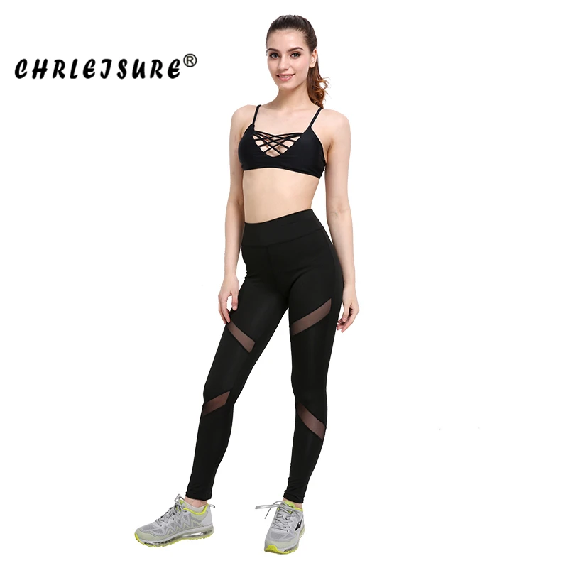 CHRLEISURE, сексуальные женские леггинсы, готический стиль, сетчатый дизайн, брюки, большие размеры, черные спортивные бриджи, новинка, леггинсы для фитнеса