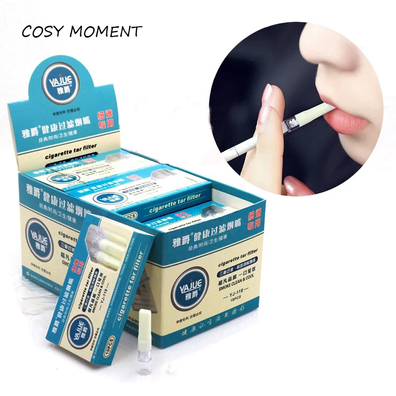 Одноразовый мундштук для сигарет COSY MOMENT, 10 шт./лот, для снижения задержки смолы и никотина, для женщин, тонкий фильтр, мундштук, держатель для ...