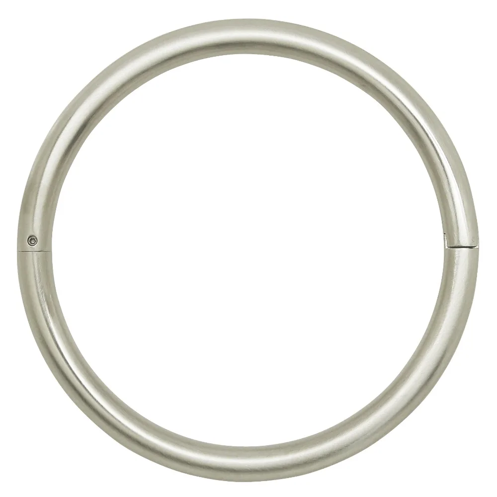 Гладкий матовый воротник из нержавеющей стали круглый Чокеры Сексуальная фетиш