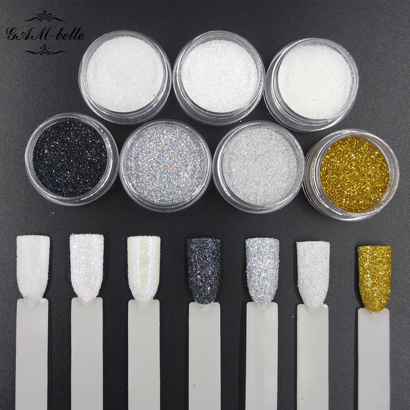 

2g/Box Holographic Glitter Powder Shining Sugar Glitter Dust Powder Manicure Nail Art Decoration 7 Colors