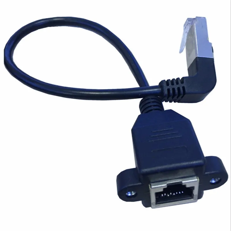 Отслеживающий номер 90 градусов вверх RJ45 штекер к гнезду винтовой панели