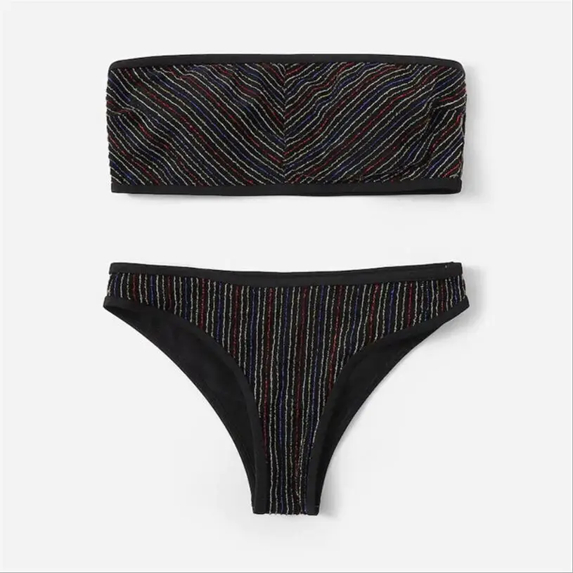 Цветочный сплошной Высокая талия Купальник бикини для женщин купальники малышек