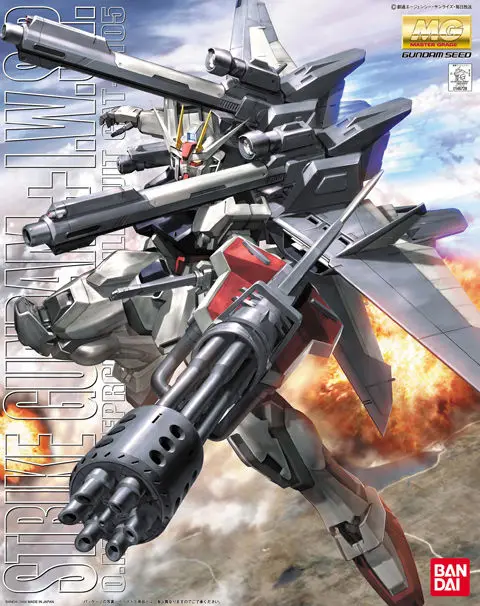 Bandai Gundam 1/100 мг STRIKE GUNDAM IWSP мобильный костюм сборные модели наборы экшн фигурки
