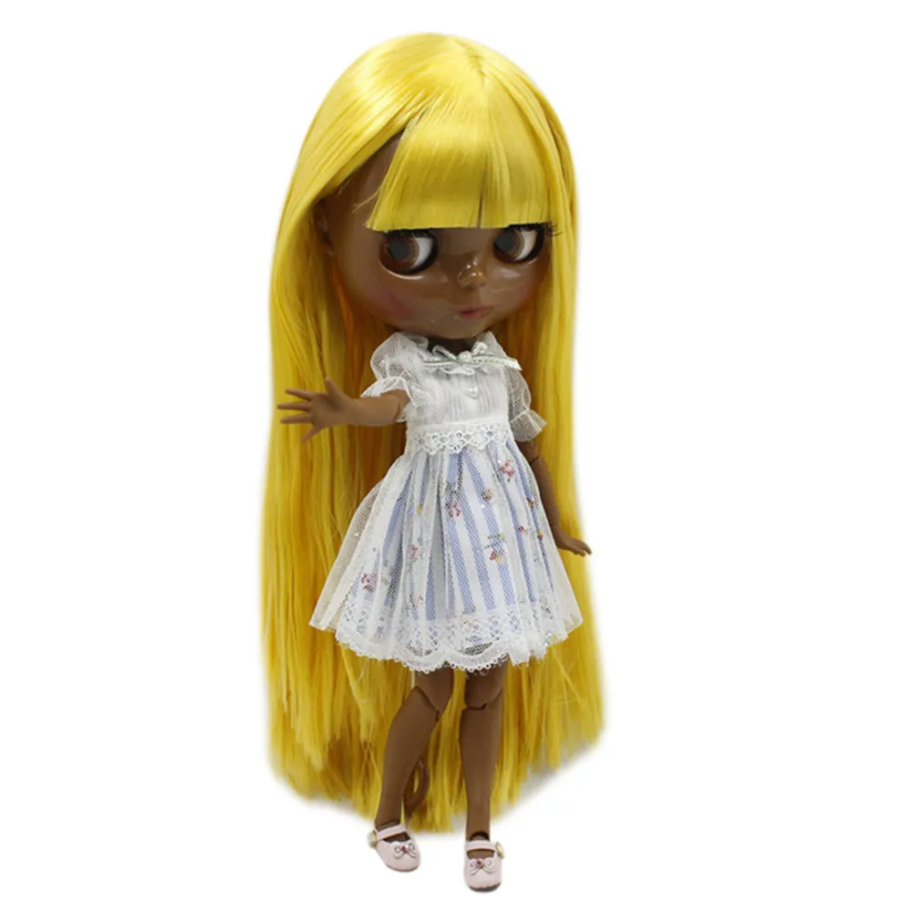 Ледяной DBS bjd куклы супер черный тон кожи темных оттенков Черный живой желтый