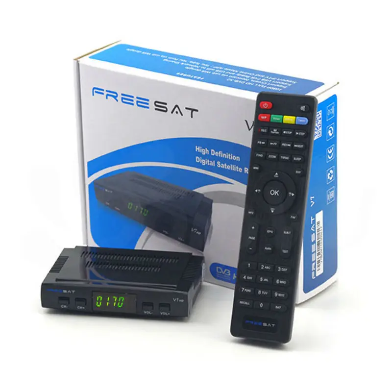 Цифровой Спутниковые антенны freesat V7 HD DVB-S/S2 FTA Декодер каналов кабельного