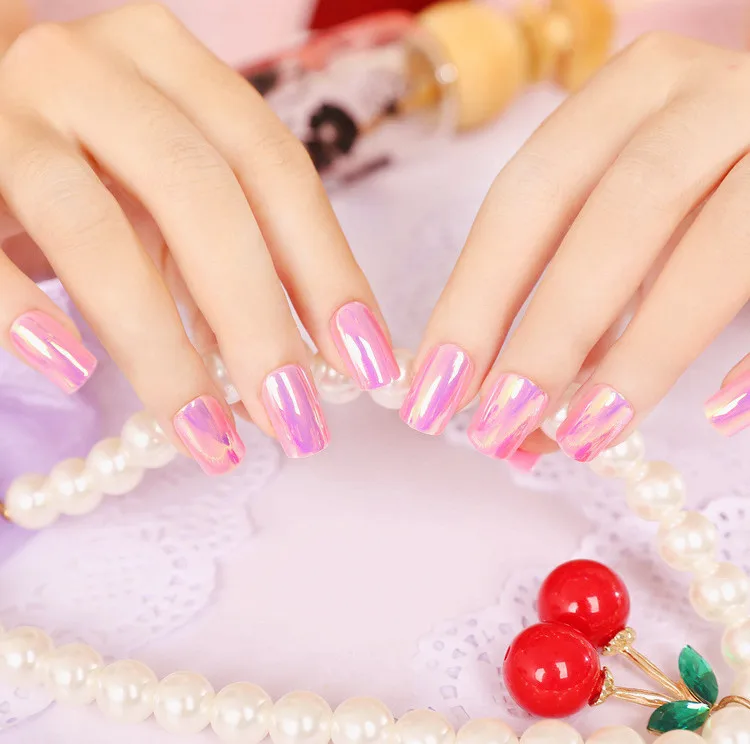 24 шт. накладные ногти с зеркальной акриловой поверхностью|false nails long|false nailsnails long |
