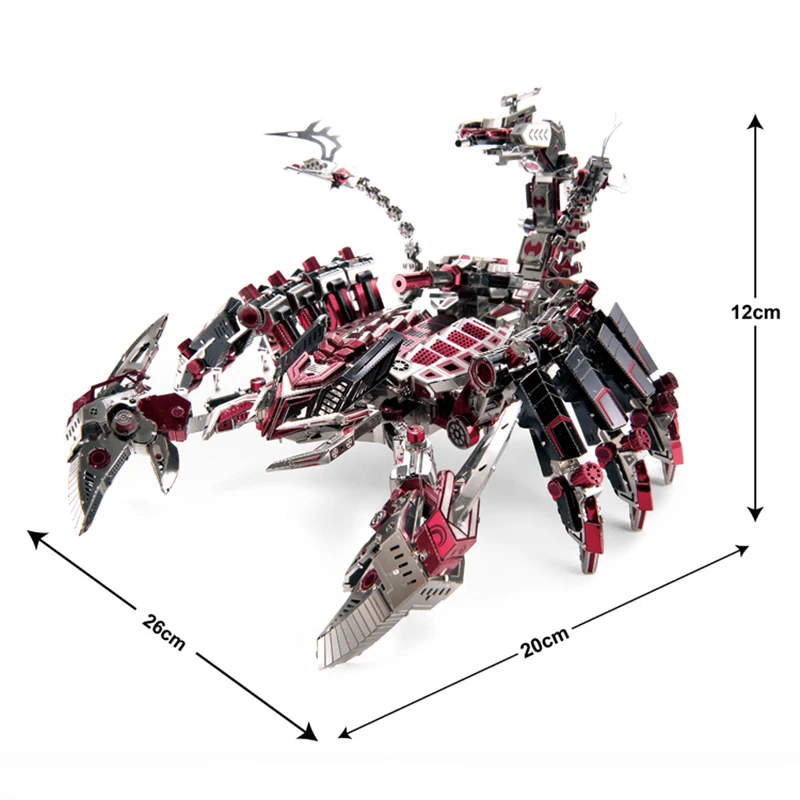 Металлический 3D-пазл Microworld красный демон Скорпион взрослые сделай сам сборные