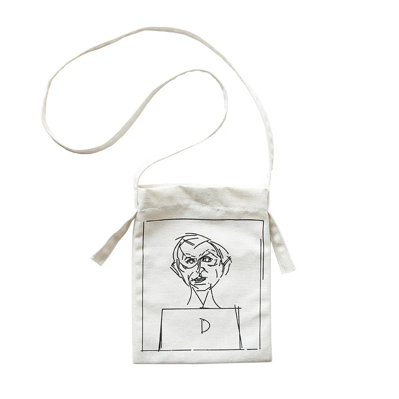 Милый экологический холст 2018 женская сумка мессенджер на одно плечо через для