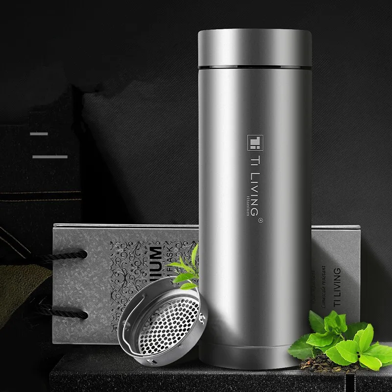 TiLIVING титановый термос вакуумная фляжка бутылка для воды чайник посуда напитков