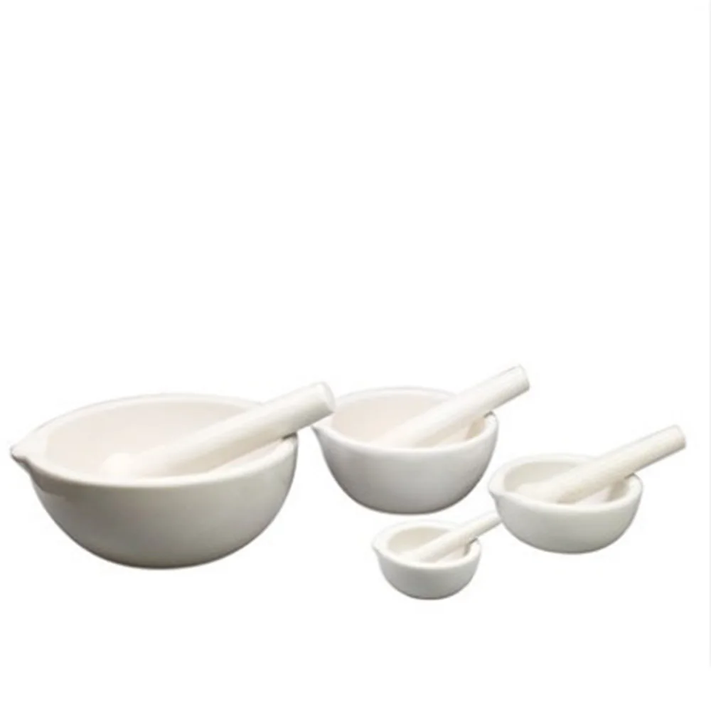 60-160mm porcelain pestle and mortar mixing bowls polished game - white | Канцтовары для офиса и дома