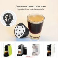 icafilasupgraded version 34pcs refillable coffee capsule for nespresso coffee machine refillable capsule reusable filter