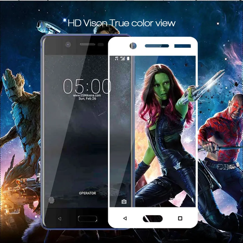 Защитная пленка для экрана телефона Nokia 5 полное покрытие закаленное стекло Nokia5