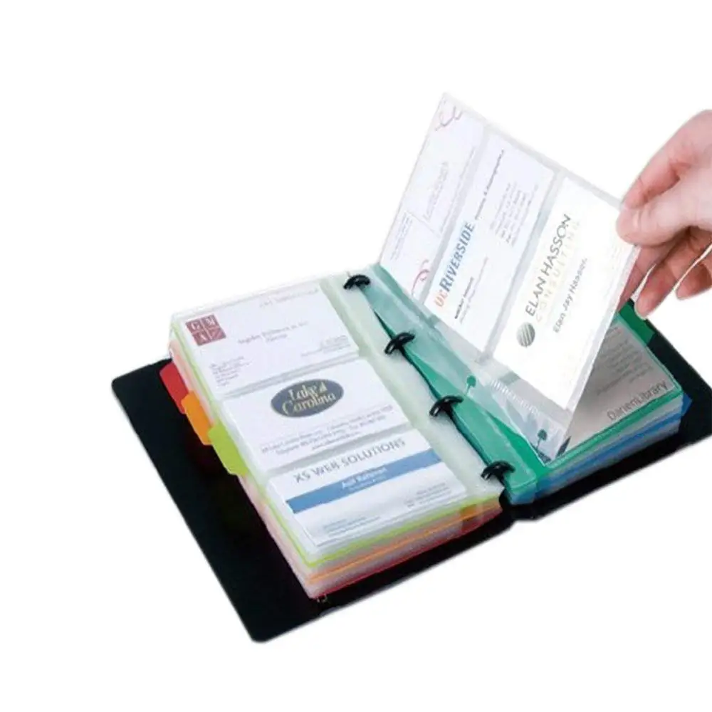 MyLifeUNIT портативная открытка визитная карточка книга 180 карт емкость свободный