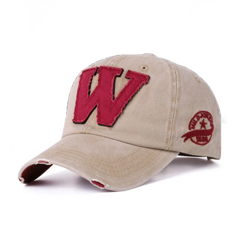 Летние wo мужские бейсболки Snapback кепки s хлопчатобумажные вышитые буквы W Bone casquette шляпа состаренная одежда шапка для мужчин шапки