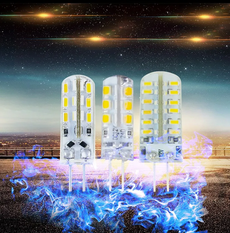 10 шт. Dimmmable 3 Вт 5 Вт 9 Вт 12 Вт 15 Вт SMD 3014 G4 Светодиодный светильник AC DC 12 В силиконовая лампа высокое качество светодиодный лампы заменить галогенные лампы