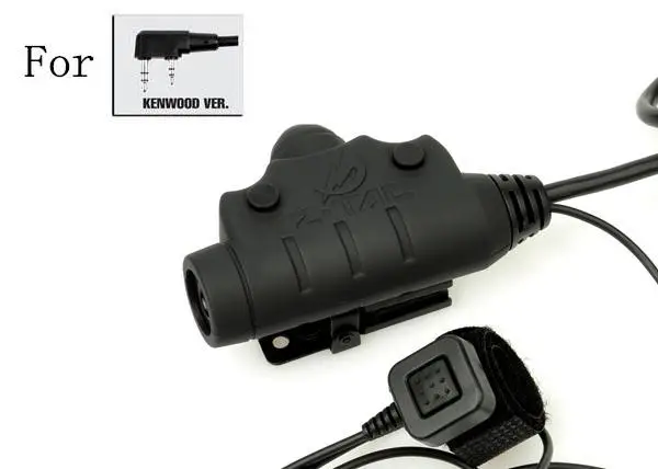 KENWOOD VER Тактический U94 PTT новая версия гарнитура кабель для наушников и PTT для MIDLAND Mo to rola Kenwood ICOM - Цвет: KENWOOD VER