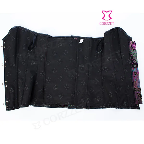 Фантазийный парчовый корсет для похудения на талии Женский спиральный стальной
