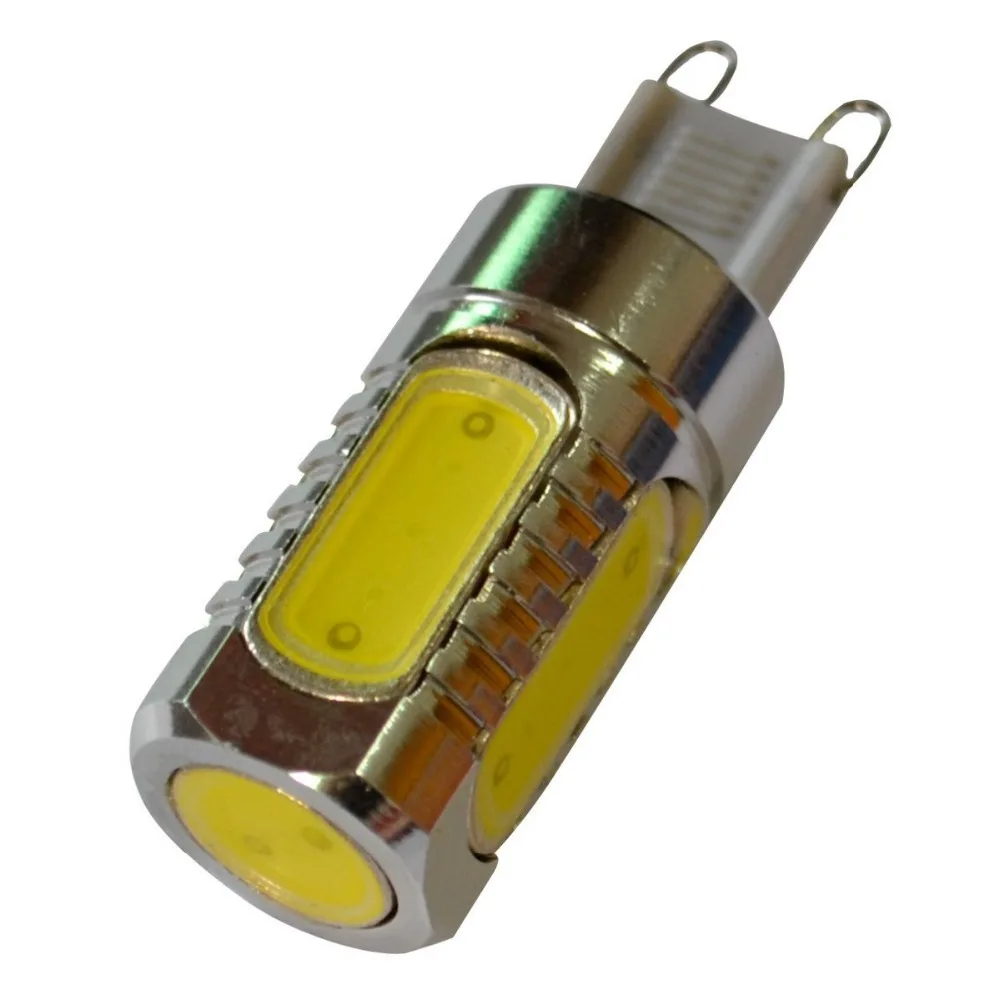 G9 7 Вт светодиодный 5 COB ампулы высокое Мощность AC85V-265V чипы безкорпусной светодиодный модуль с украшением в виде кристаллов прожектор лампочки для люстры