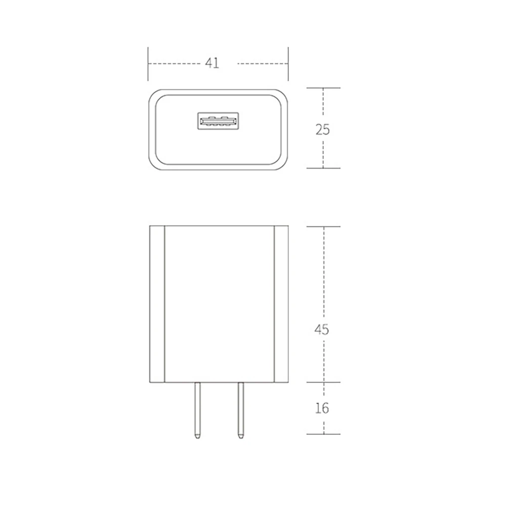 Двойной порт USB настенное зарядное устройство 5V 2A 2 PIN штепсельная вилка США