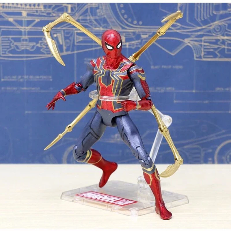 Мстители бесконечные войны Marvel Bandai Железный Человек паук Аниме фигурки модель