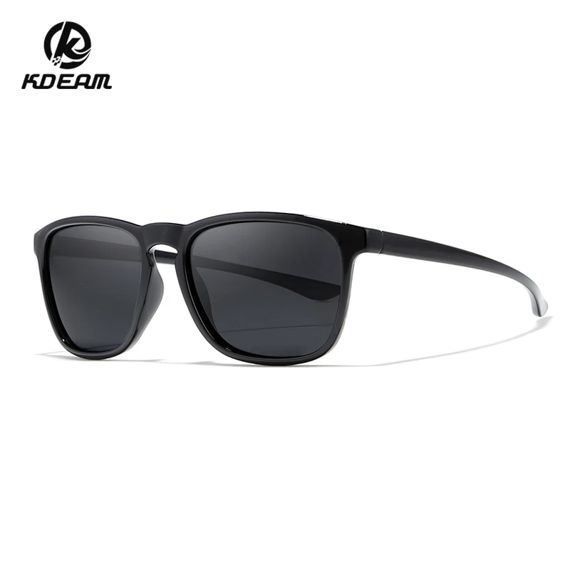 

Fashion Sports Polarized Sunglasses Men's Luxury Brand KDEAM Square Goggles 100% UV Protection Sun Glasses With Case KD916