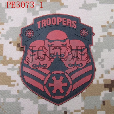 501st Легион трооперы 3D ПВХ патч - Цвет: PB3073 Red