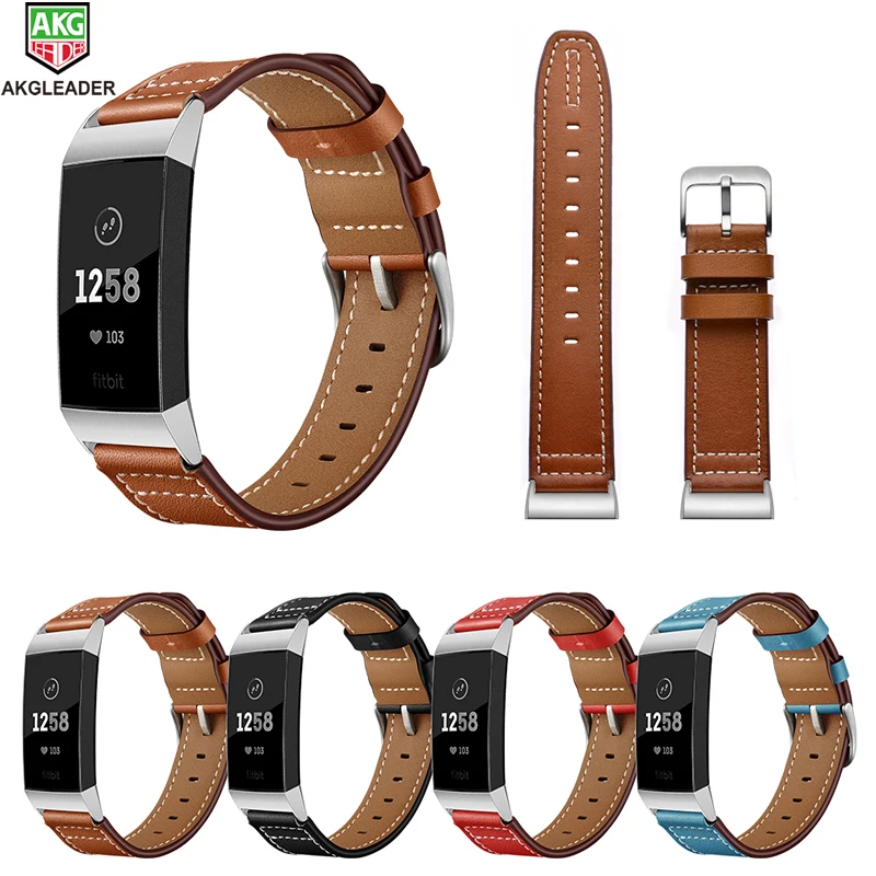 Ремешок из натуральной кожи для часов Fitbit Charger 3 18 мм|Ремешки часов| |