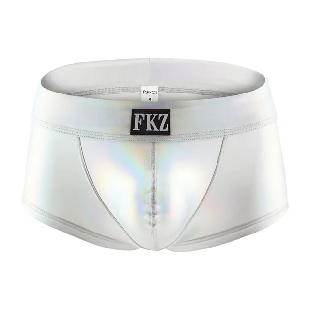 Для мужчин шорты боксеры сексуальные мужские с низкой посадкой из искусственной