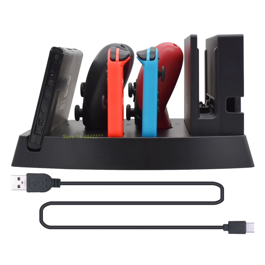 Аксессуары для док станции Nintendo Switch зарядная станция консоль Nintendoswitch Pro контроллер Joycon подставка игр