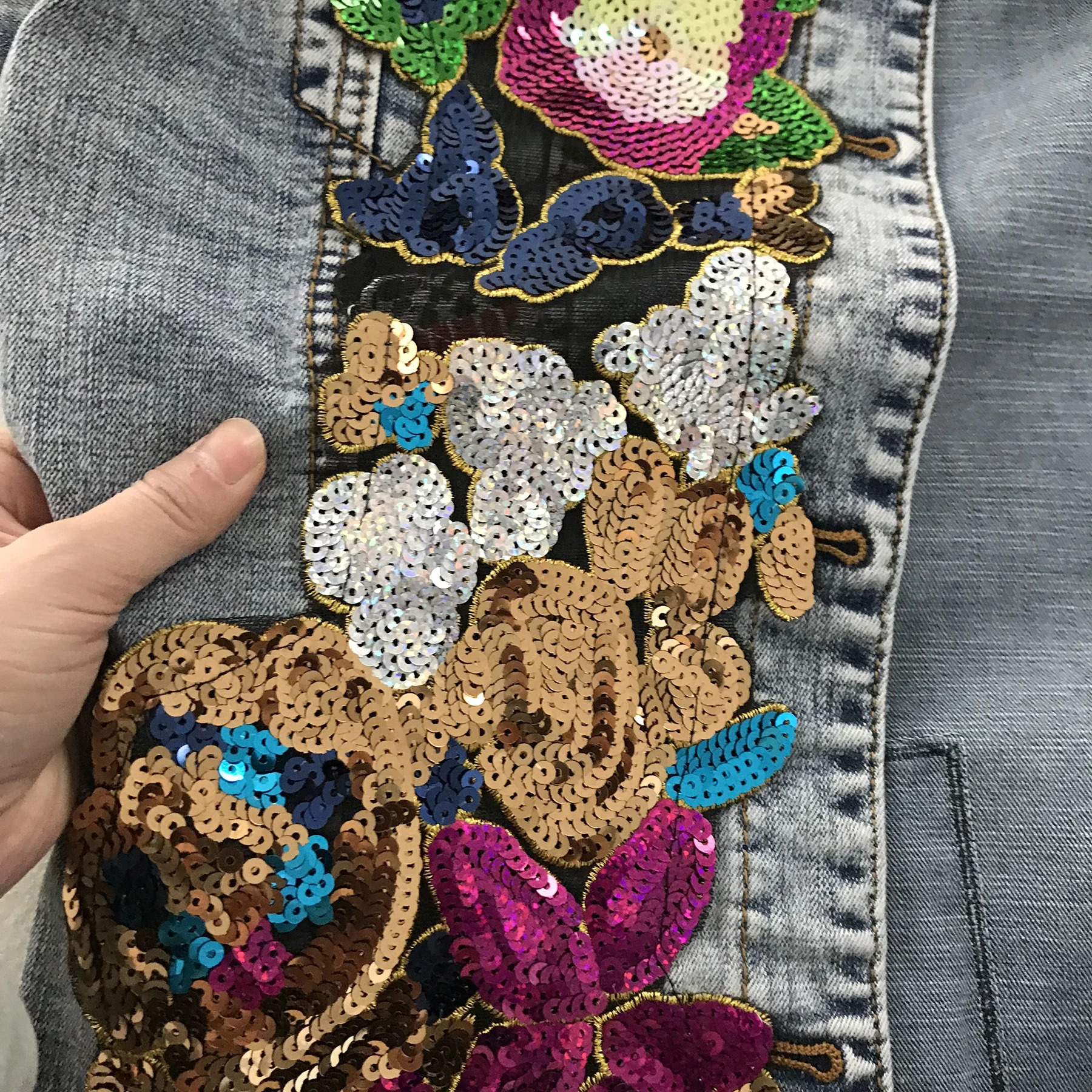 Куртка женская с блестками 2019 | Женская одежда