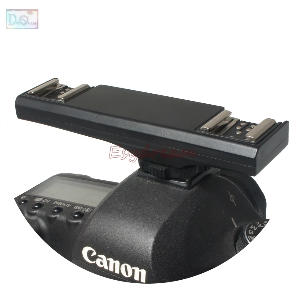 Двойной держатель для вспышки типа Горячий башмак синхронизации TTL камеры Canon 600EX