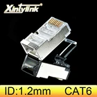 Сетевой ethernet-Кабель xintylink rj45 cat6, 6 вилок 8p8c stp rg rj 45, штекер lan, экранированный, позолоченный, 1,2 мм