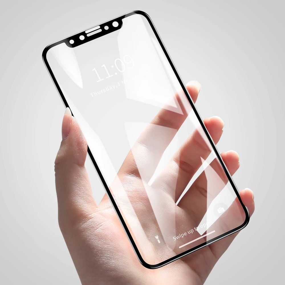 Полный охват край мягкой Экран протекторы для iPhone X 10 Ультра Тонкий HD Ясно