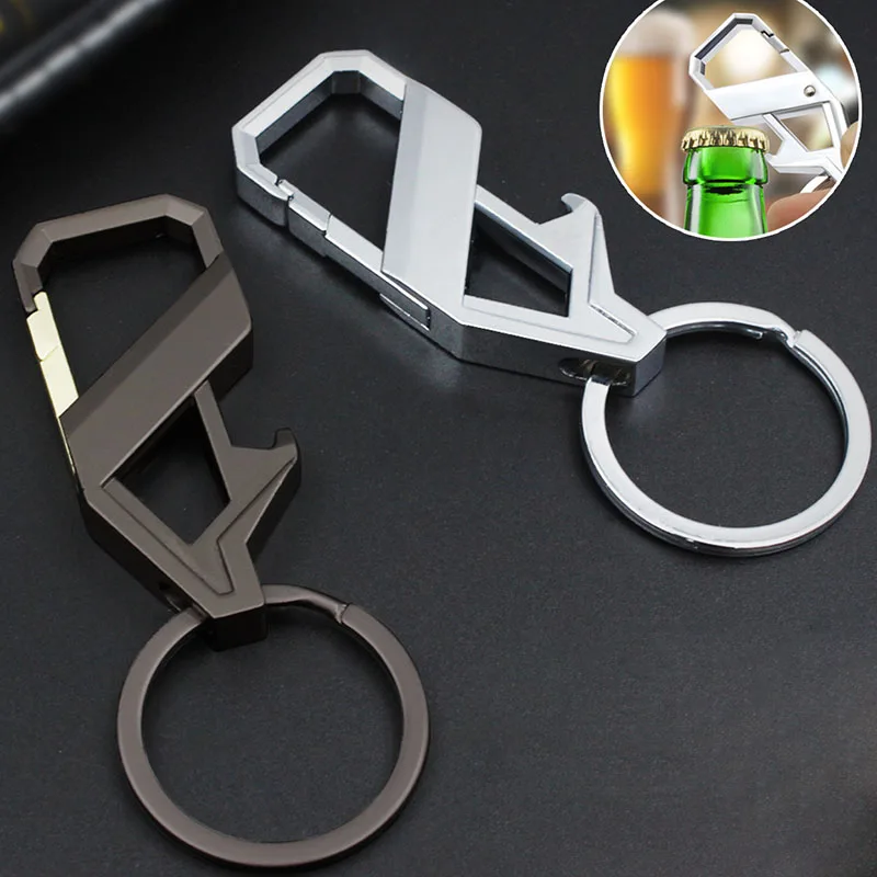 

Men's Beer Opener Key chains Holder Keyring Keyfob For Car Accessories Party Gift Key Ring Business style Keychain O1235