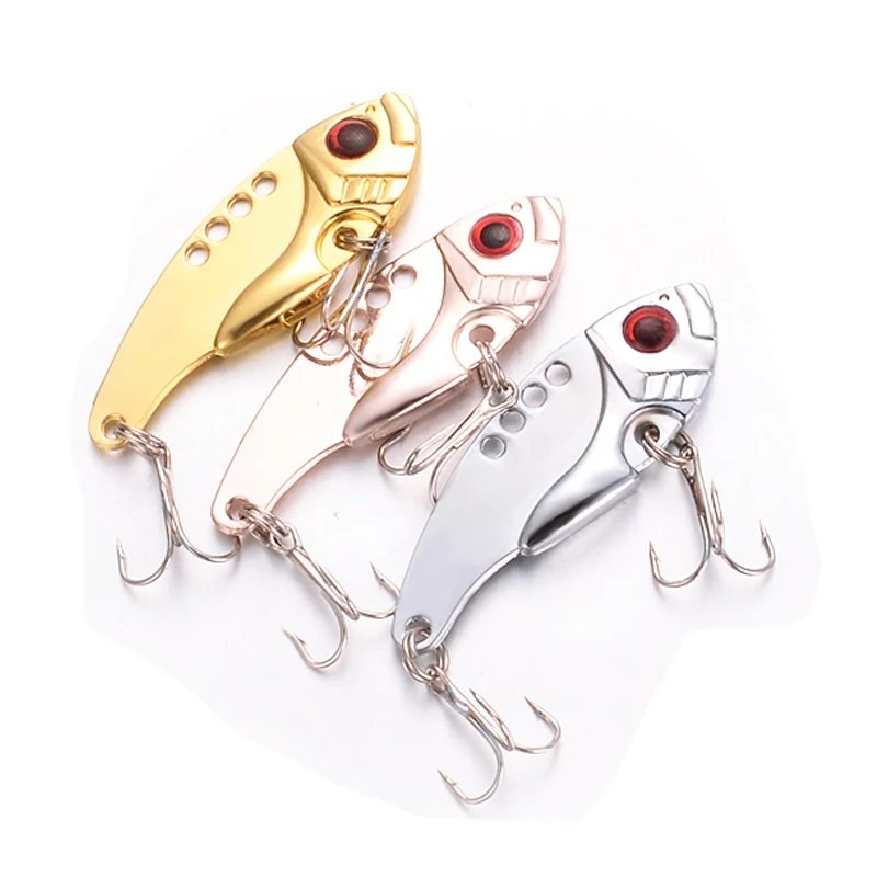 Vissen цикада 6Pcs VIB цинковый сплав ложка манит искусственные приманки Приманки