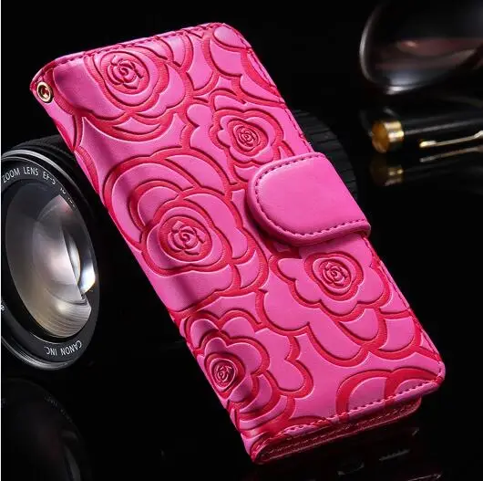 wallet phone bag 3d цветок камелии кошелек карта кожаный чехол для телефона для iPhone 11 pro max XS MAX XR X 6 6S 7 8 Plus 5 5S SE откидная задняя крышка-подставка - Цвет: wallet phone bag