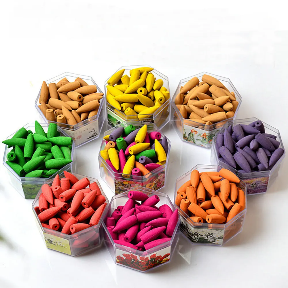 70 шт. конусы для ароматических благовоний розовая жасмин лаванда османтус Сакура