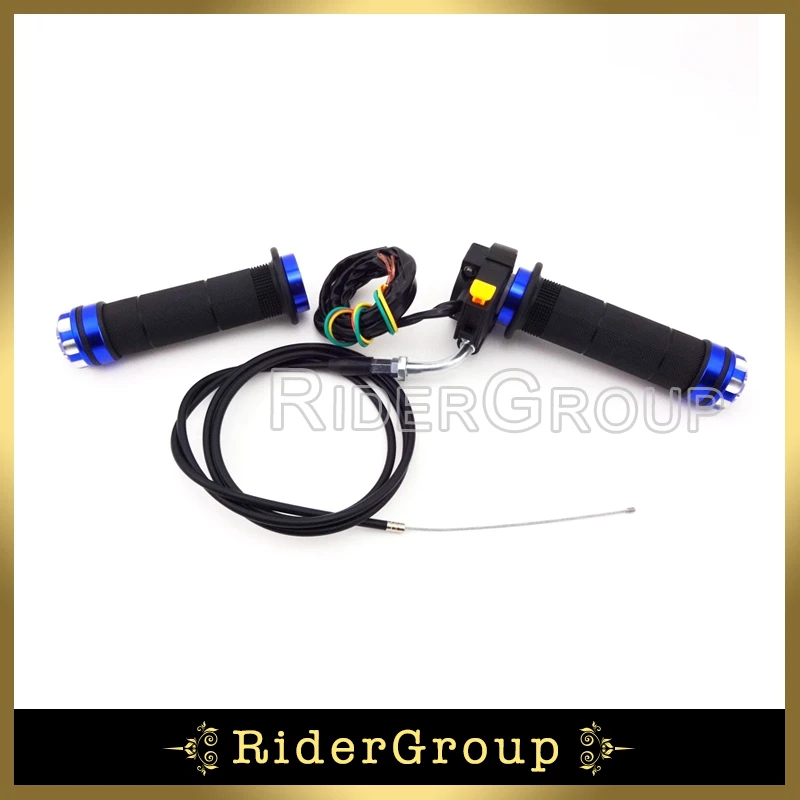 Синий трос дроссельной заслонки ручки выключатель для 2-тактного двигателя 49cc 50cc