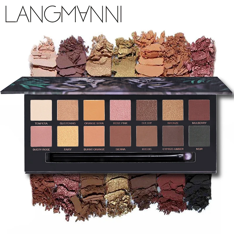 Палитра теней для век блестящие тени макияжа 12 цветов |